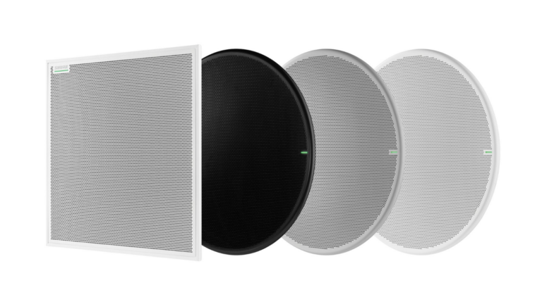 Shure ceiling array microphone MXA920, square